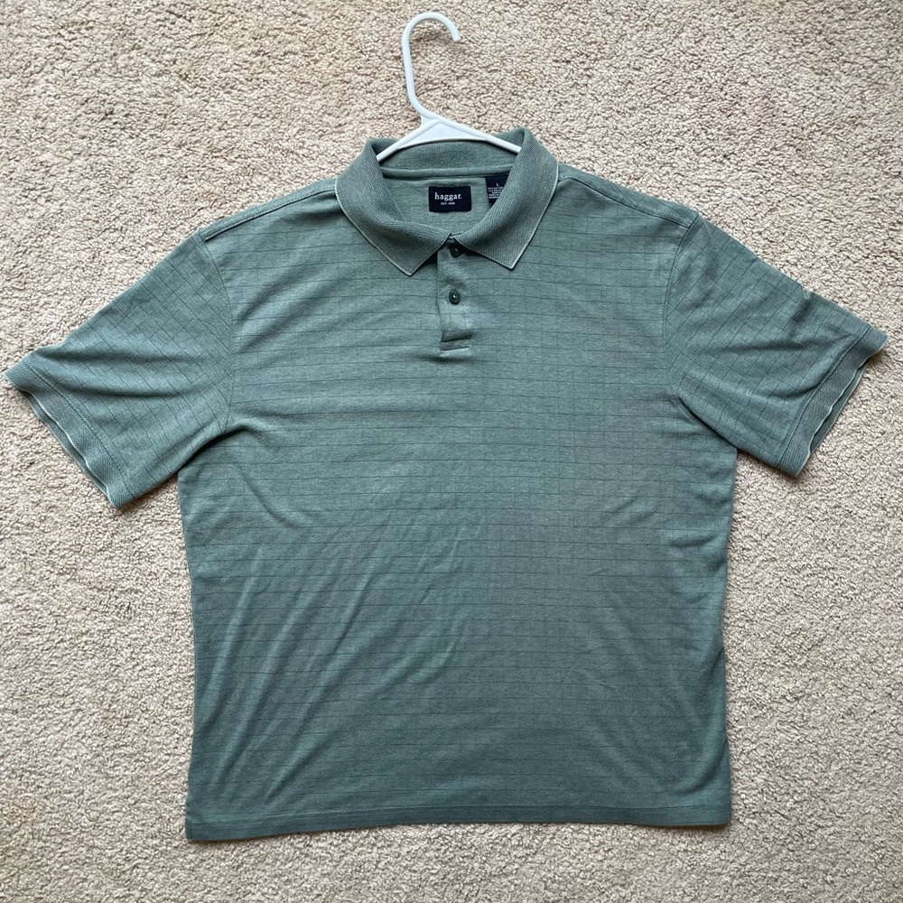 Haggar Men's Green Polo Shirt